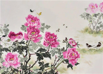 牡丹国画图片大全，牡丹国画寓意是什么-图片1